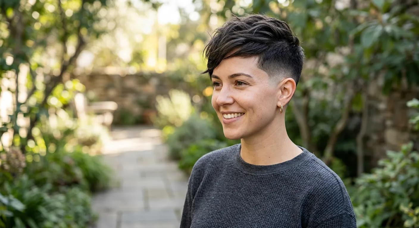 burst fade haircut hairstyle photo