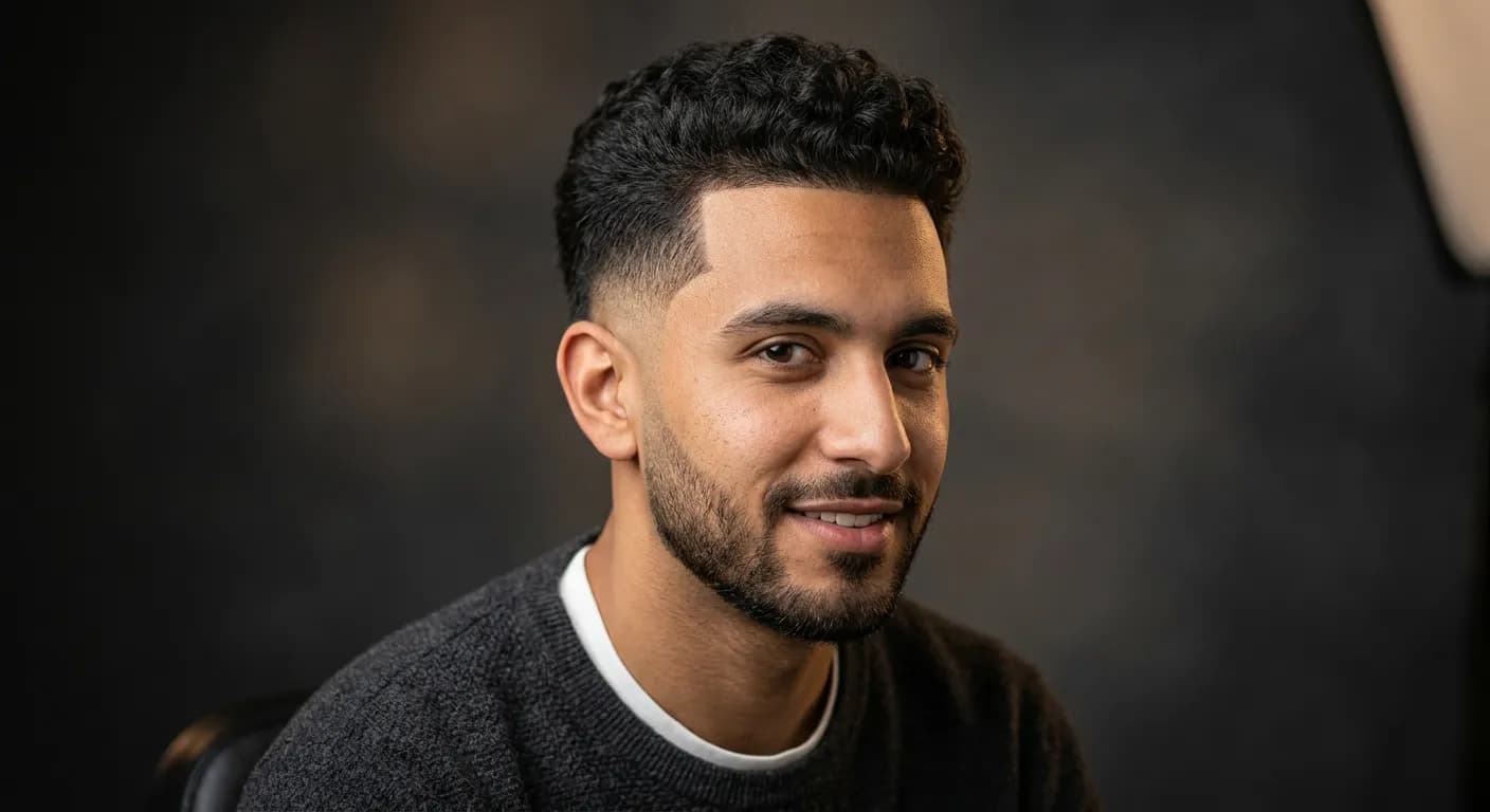 burst fade haircut hairstyle photo