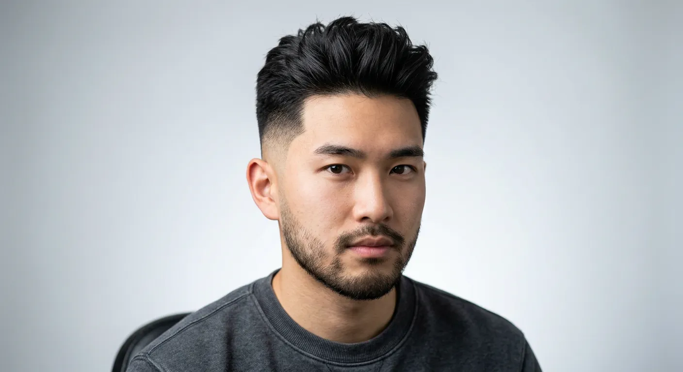 burst fade haircut hairstyle photo