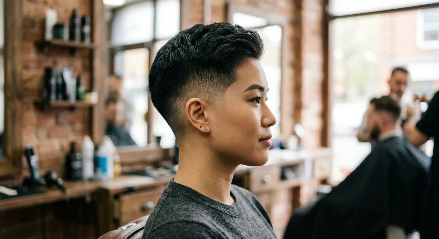 burst fade haircut hairstyle photo