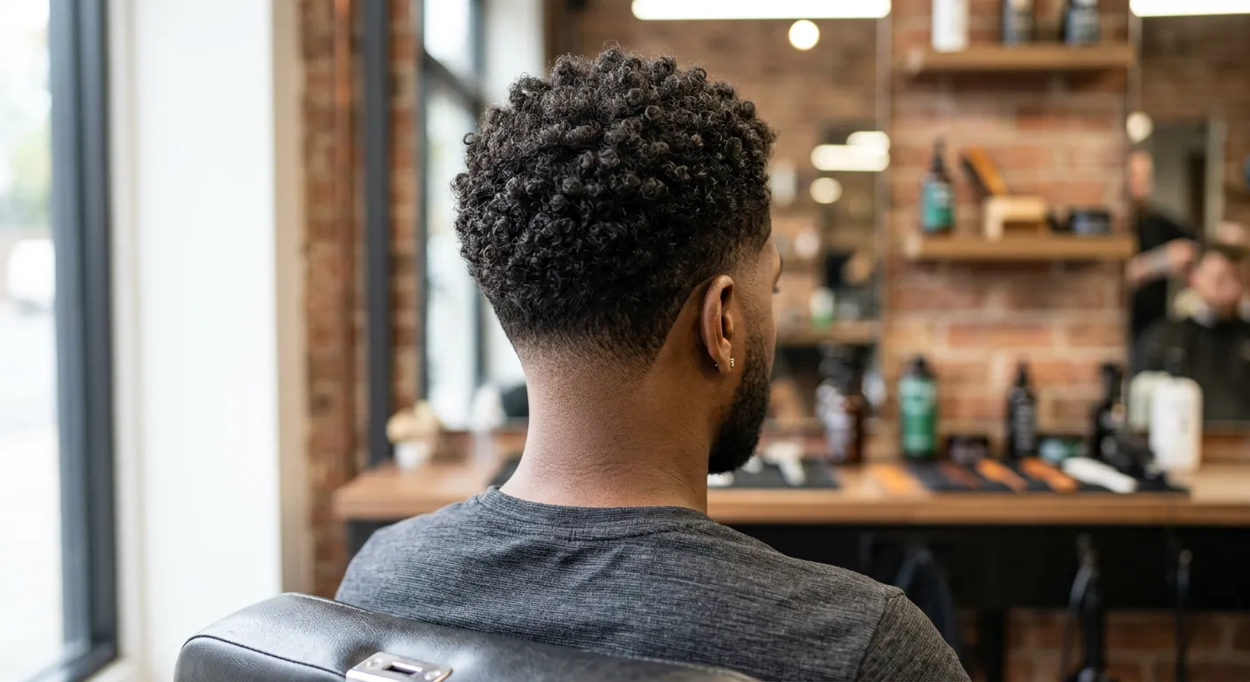 burst fade haircut hairstyle photo