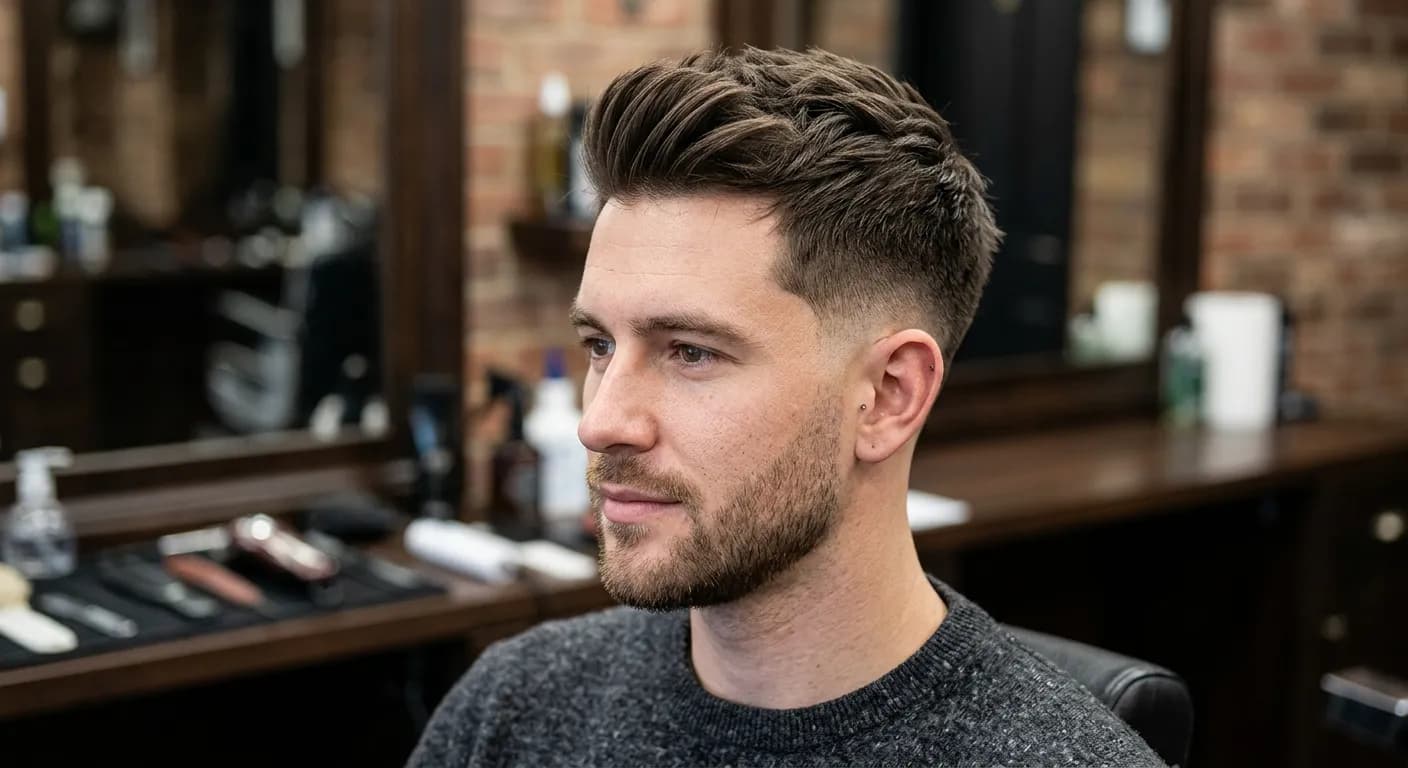 burst fade haircut hairstyle photo