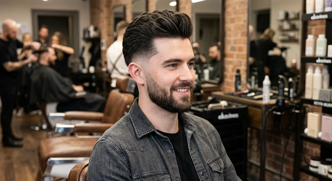 burst fade haircut hairstyle photo