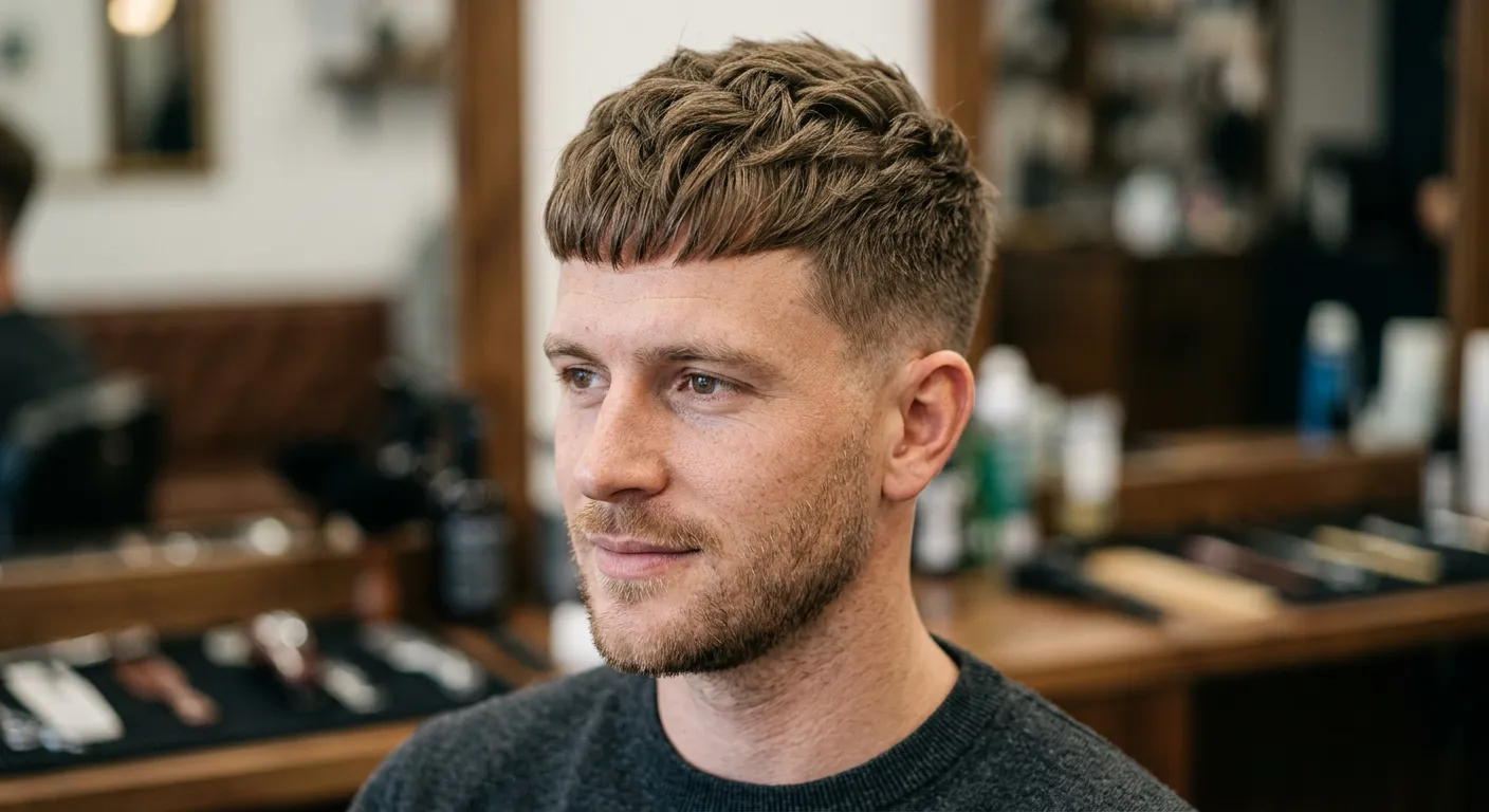 caesar haircut hairstyle photo