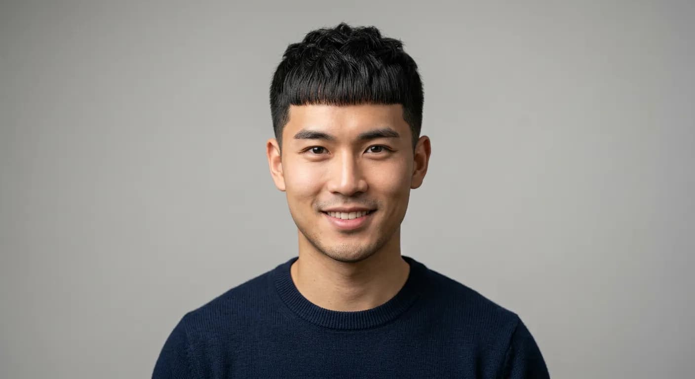 caesar haircut hairstyle photo