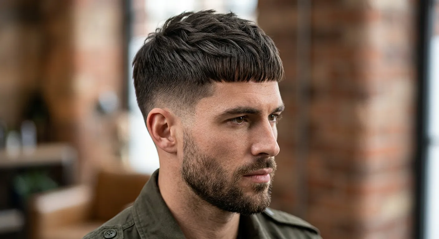 caesar haircut hairstyle photo