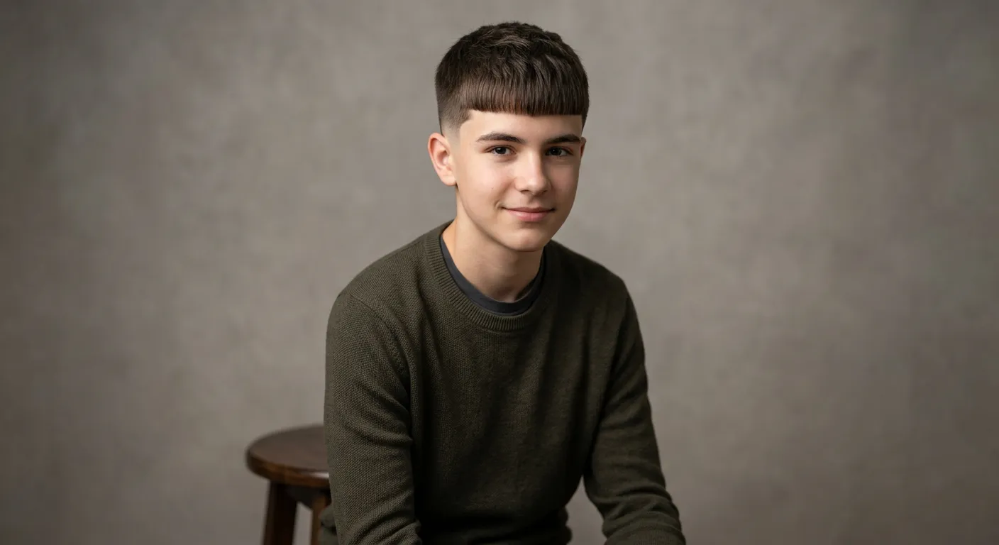 caesar haircut hairstyle photo