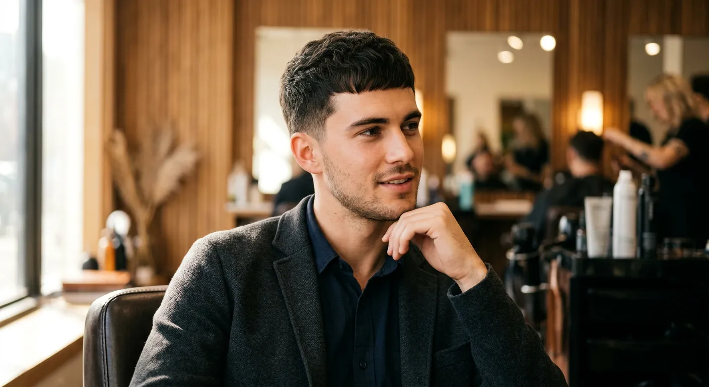 caesar haircut hairstyle photo