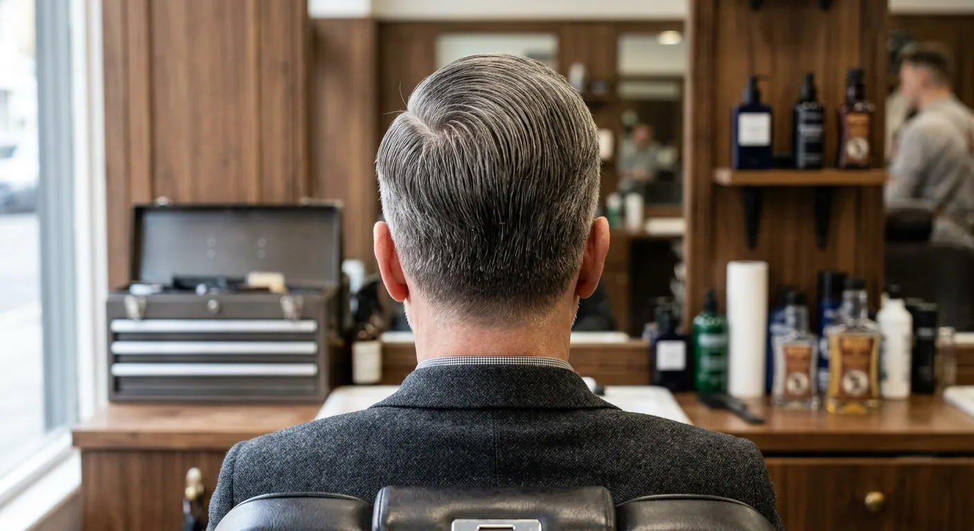 comb over haircut hairstyle photo