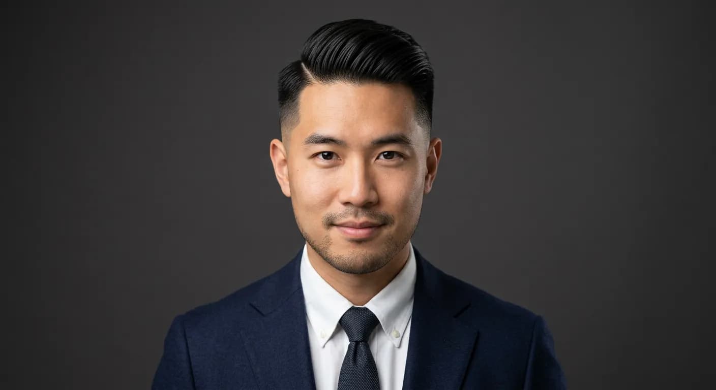 comb over haircut hairstyle photo