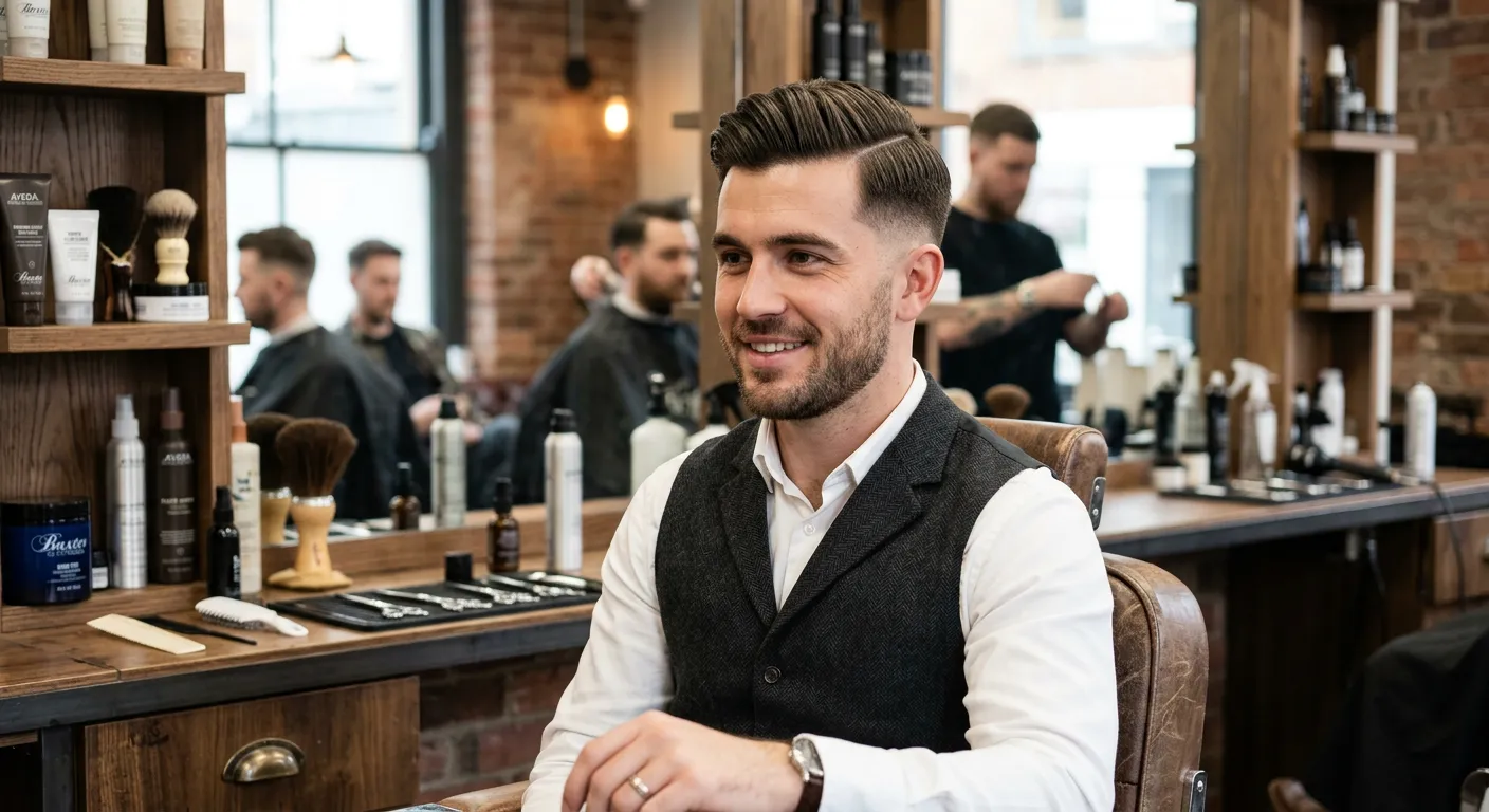 comb over haircut hairstyle photo