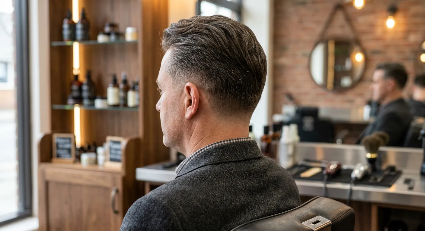 fade haircut men hairstyle photo