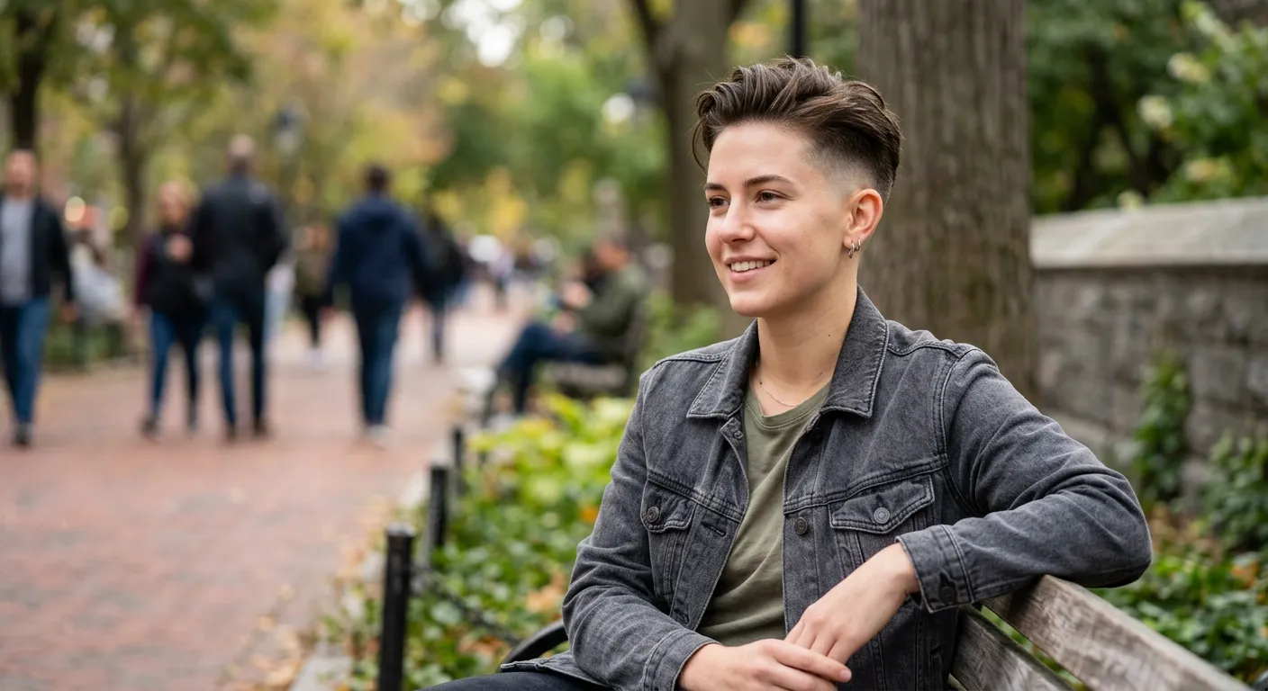 fade haircut men hairstyle photo