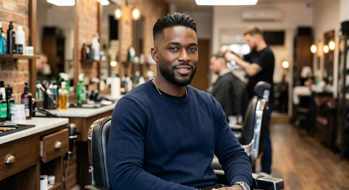 fade haircut men hairstyle photo