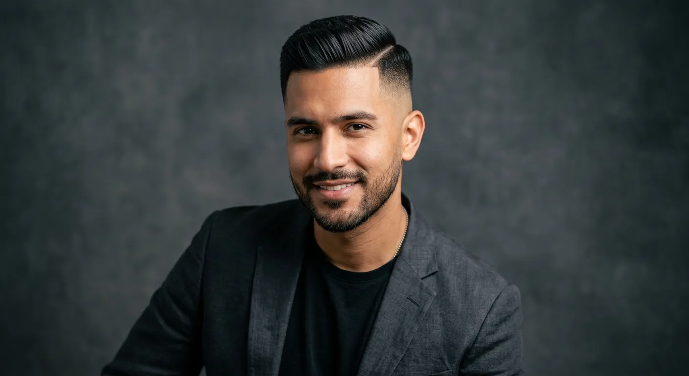 fade haircut men hairstyle photo