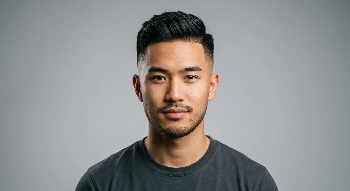 fade haircut men hairstyle photo