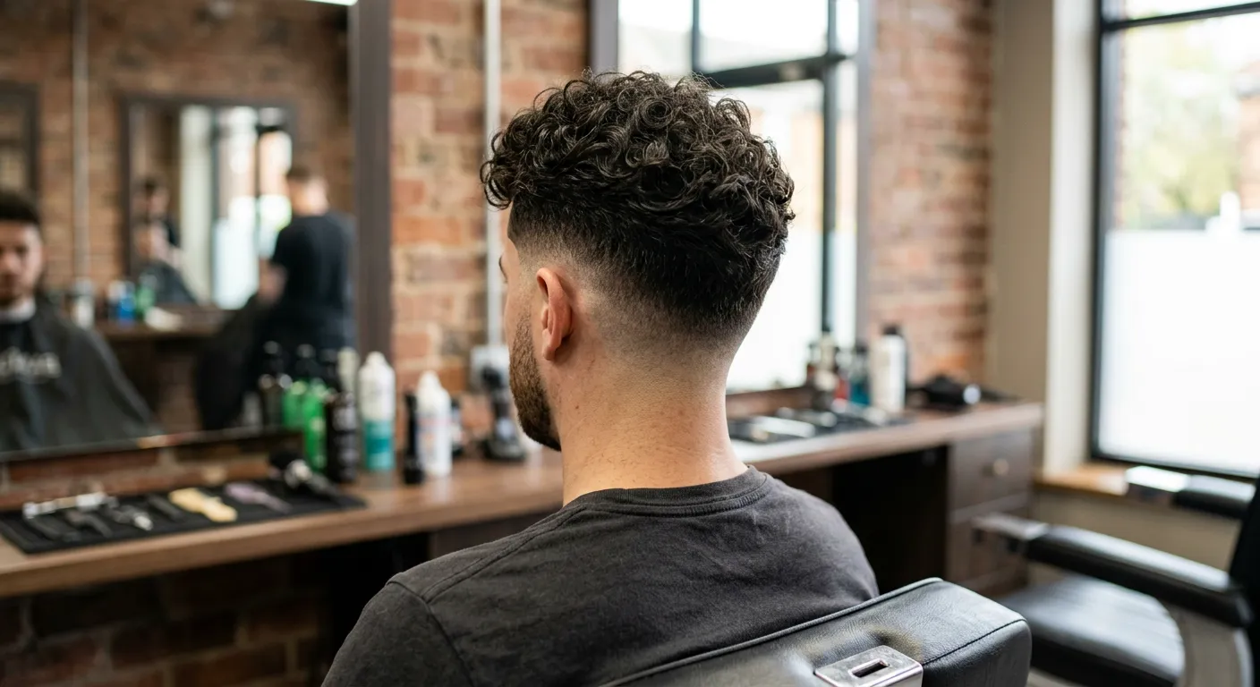 fade haircut men hairstyle photo