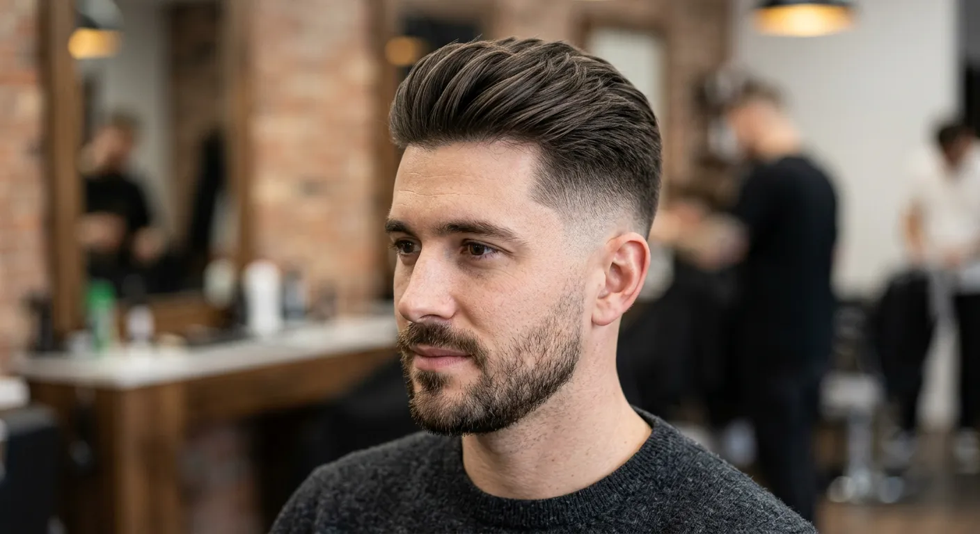 fade haircut men hairstyle photo