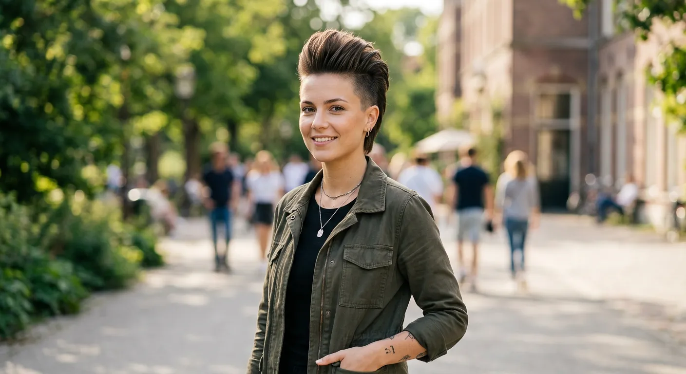 faux hawk haircut hairstyle photo