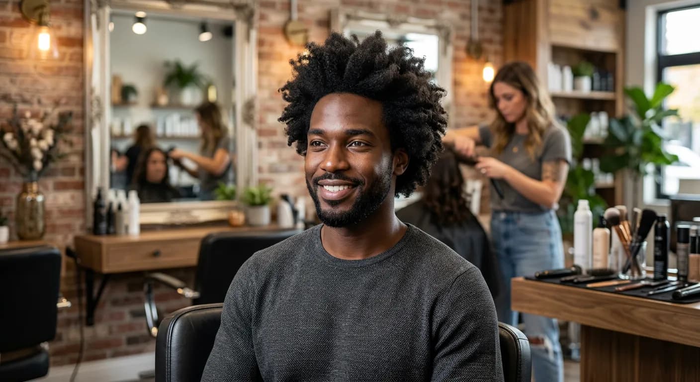 fluffy hair hairstyle photo