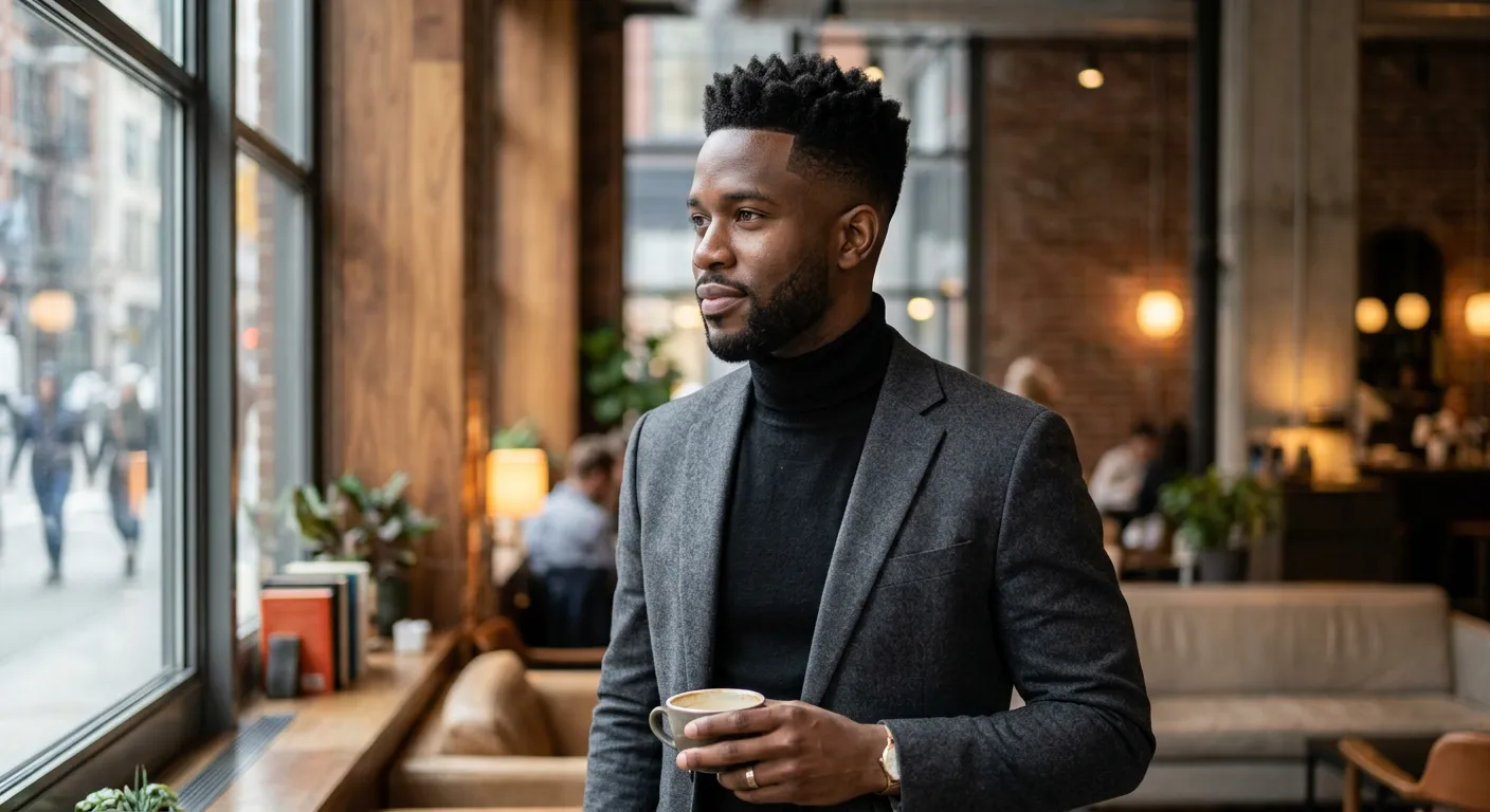 high taper haircut hairstyle photo