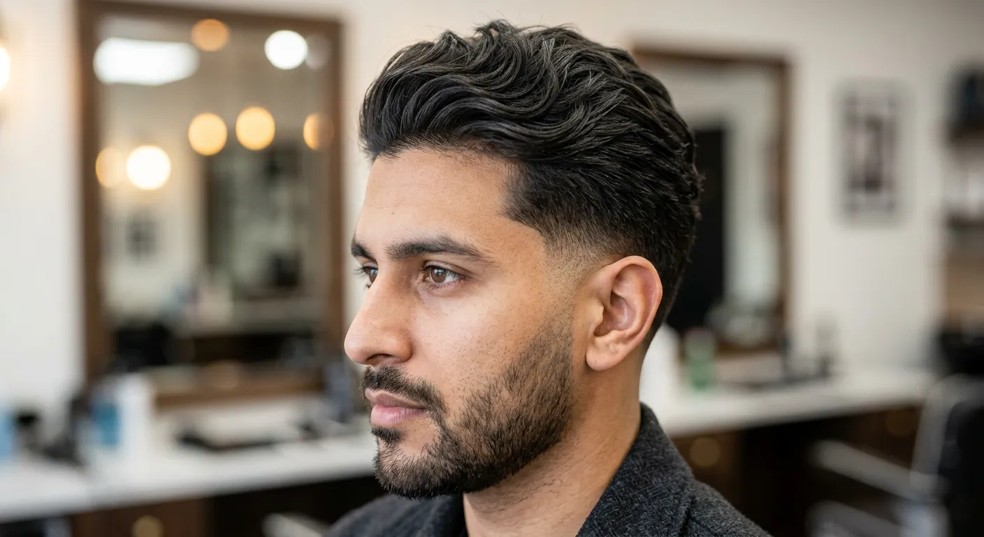 high taper haircut hairstyle photo