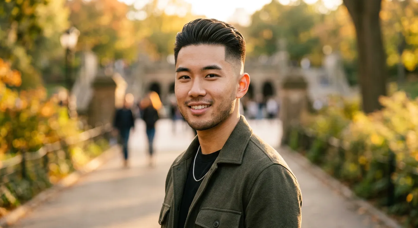 high taper haircut hairstyle photo