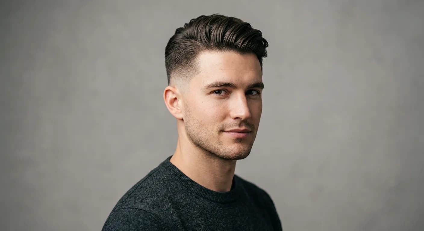 high taper haircut hairstyle photo