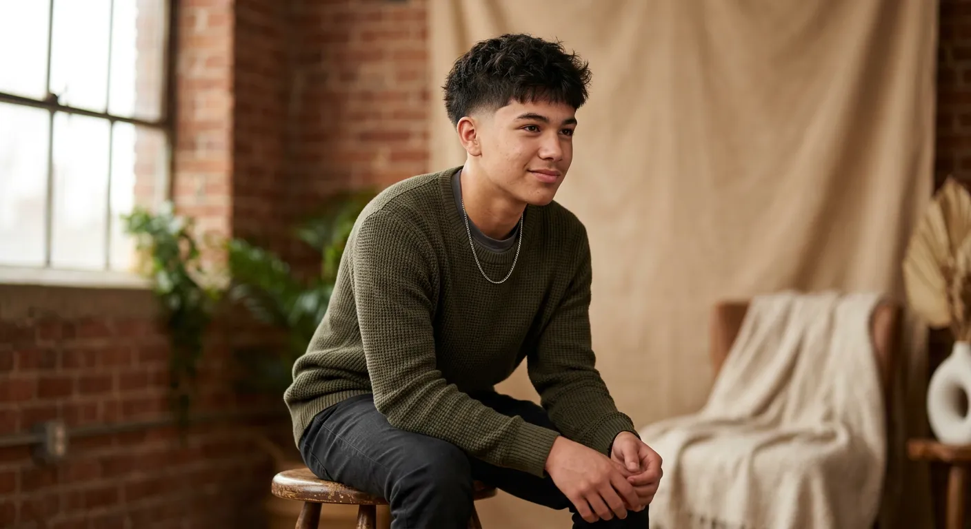 high taper haircut hairstyle photo