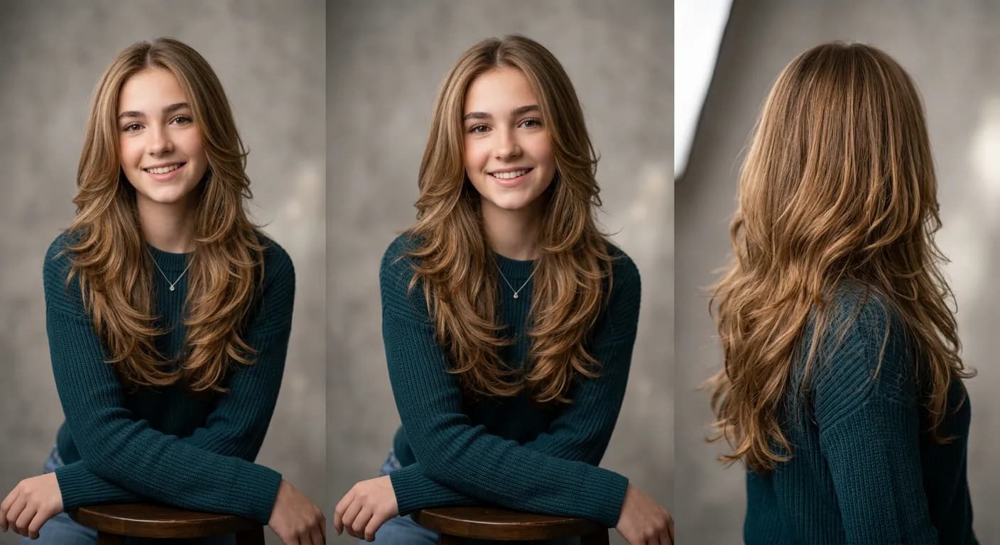 long layers haircut hairstyle photo