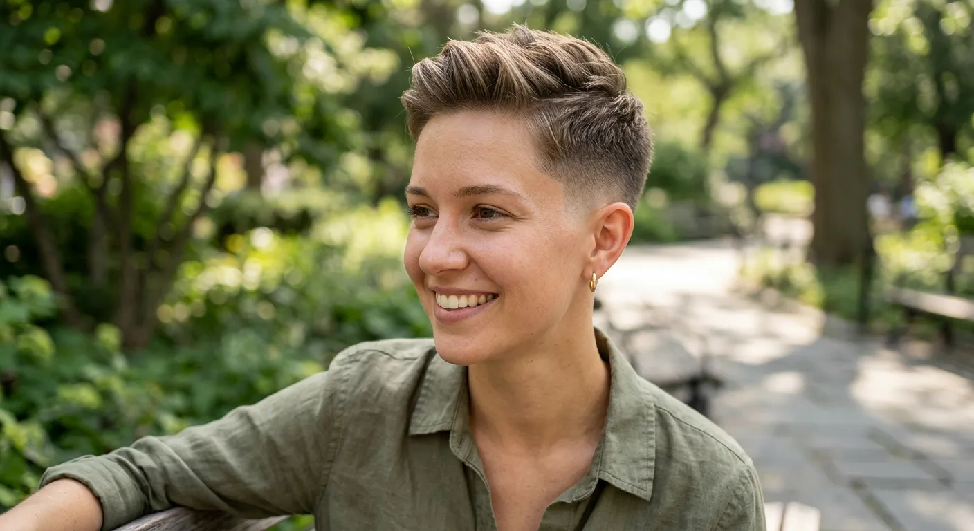 low fade haircut hairstyle photo