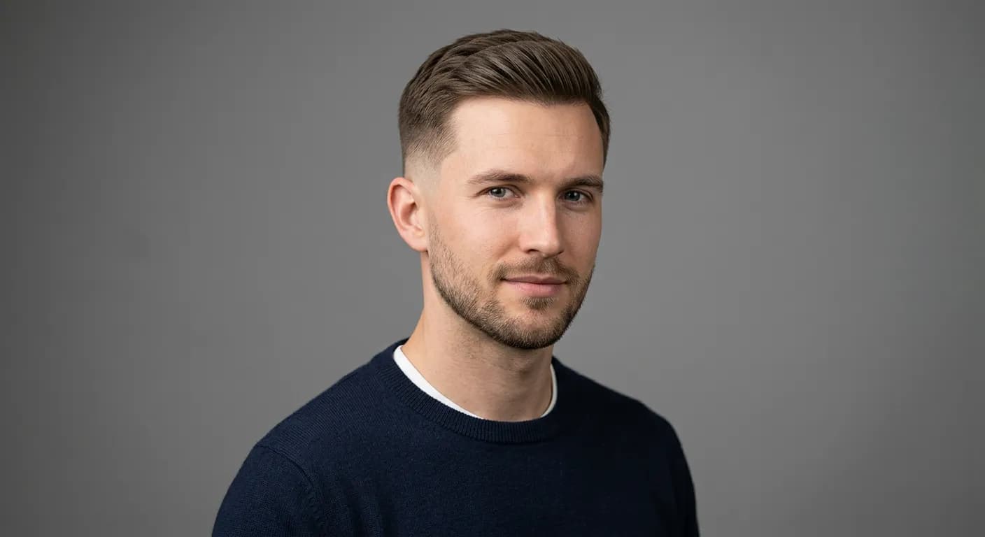 low taper haircut hairstyle photo