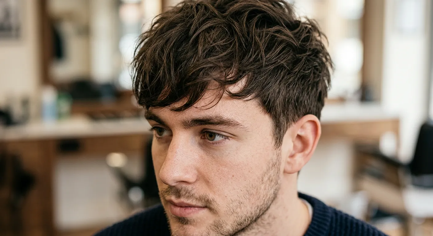 messy fringe haircut hairstyle photo