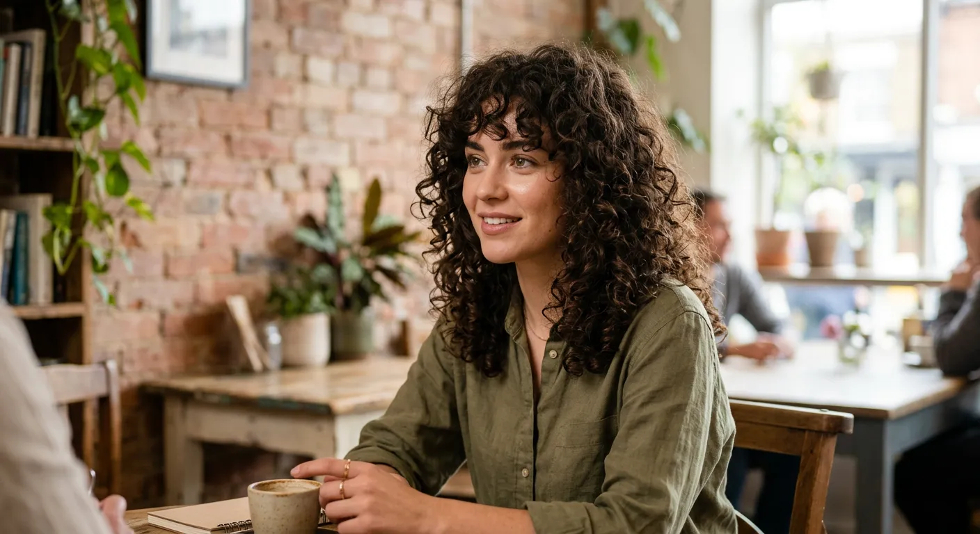 messy fringe haircut hairstyle photo