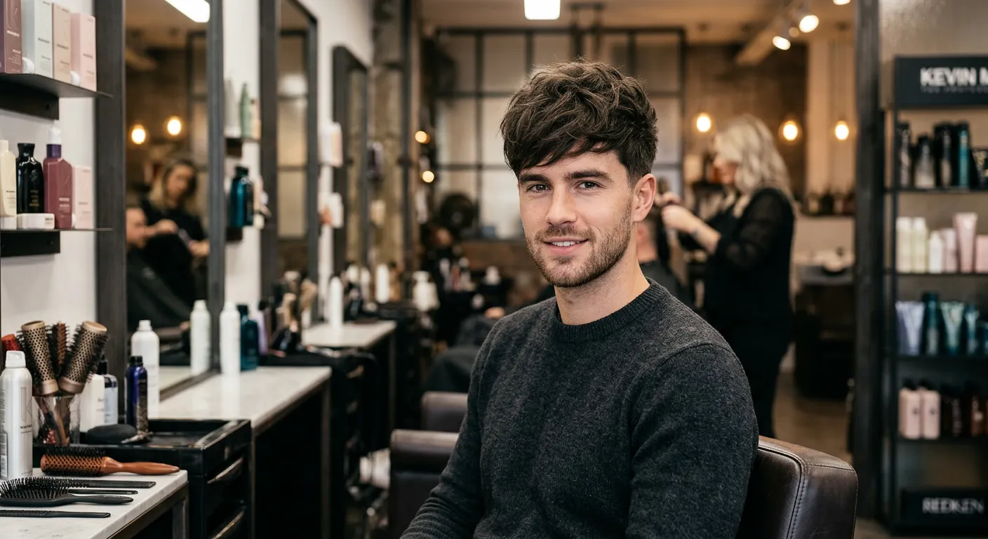 messy fringe haircut hairstyle photo