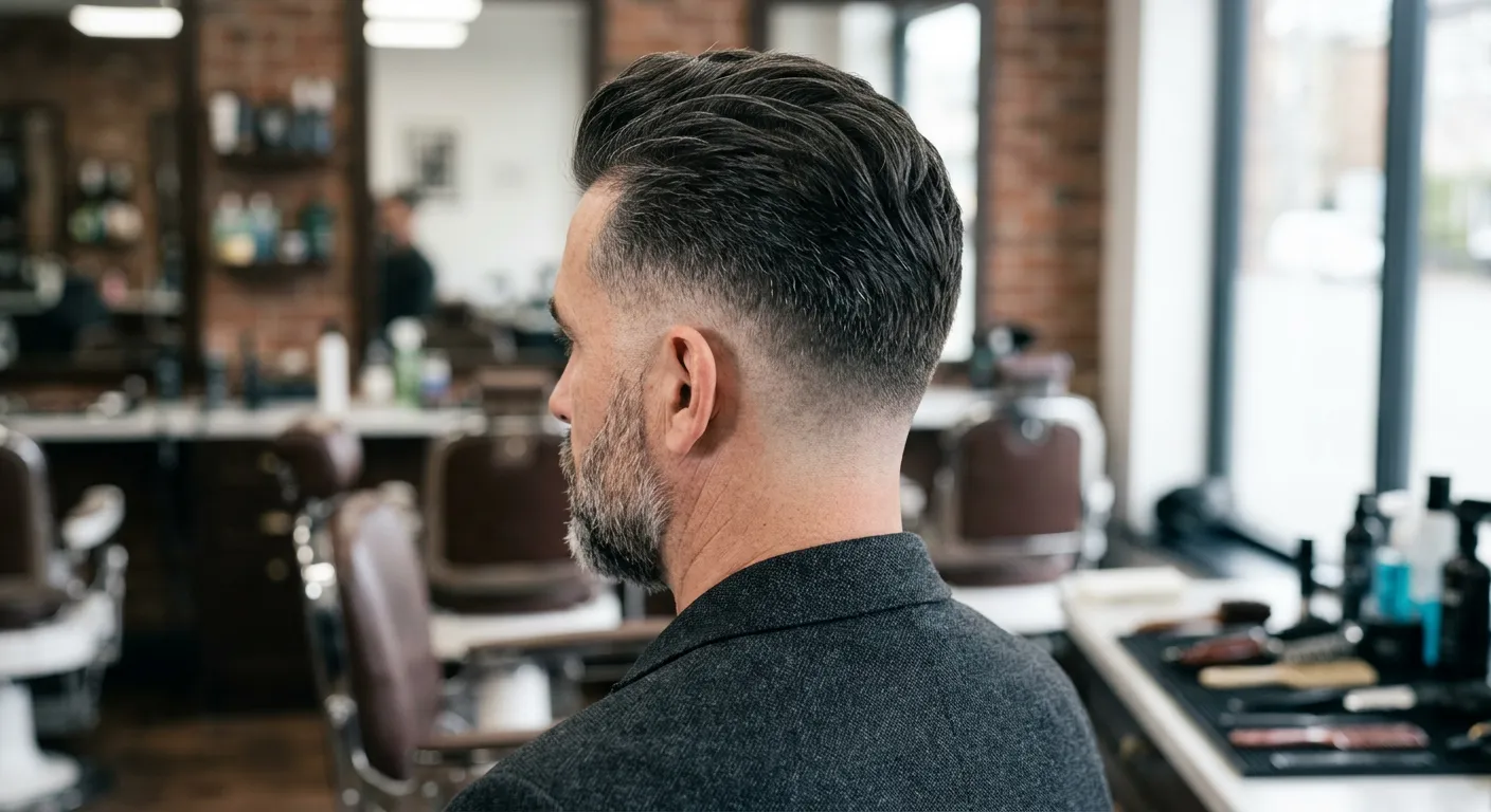 mid fade haircut hairstyle photo