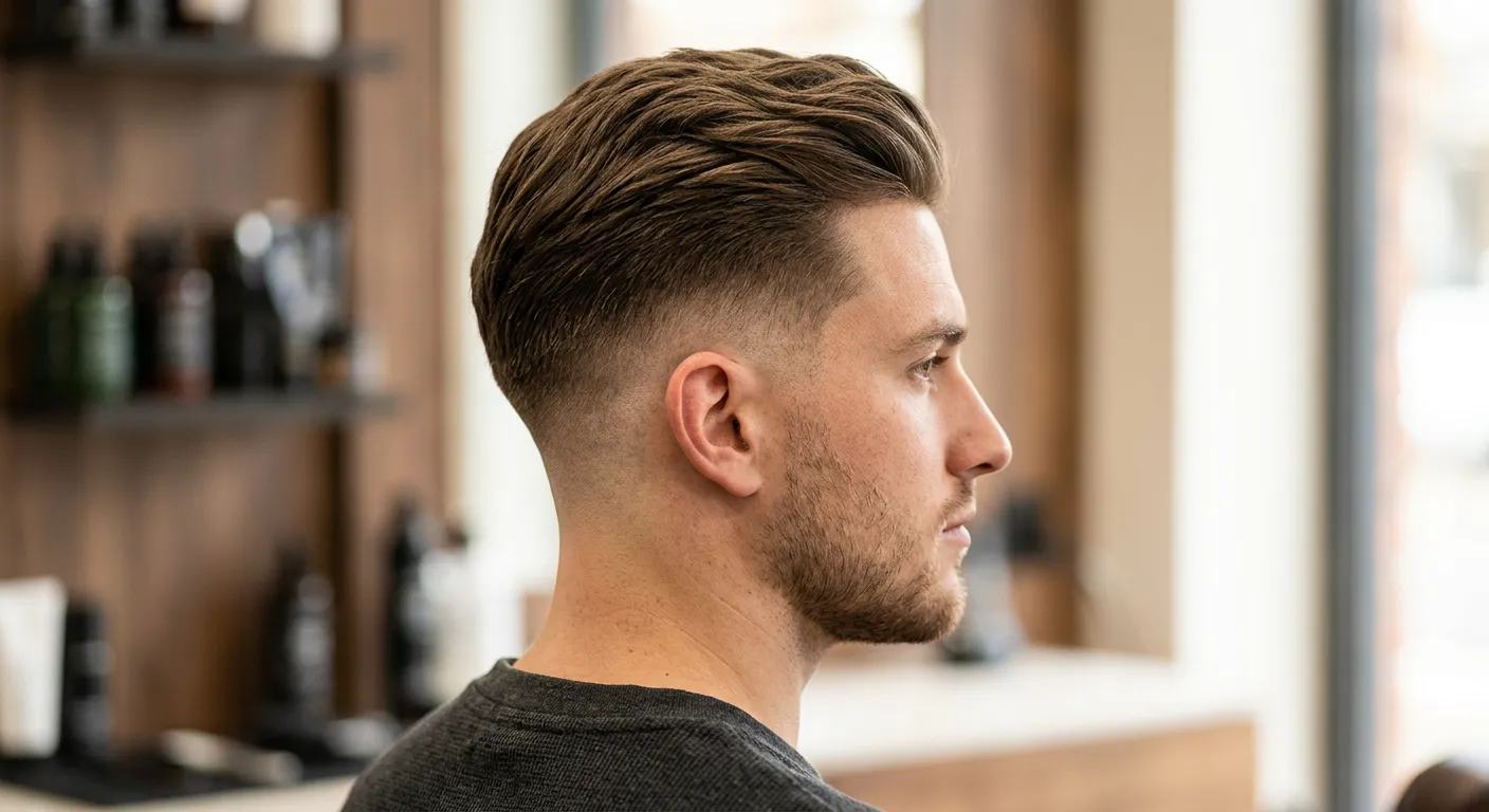 mid fade haircut hairstyle photo