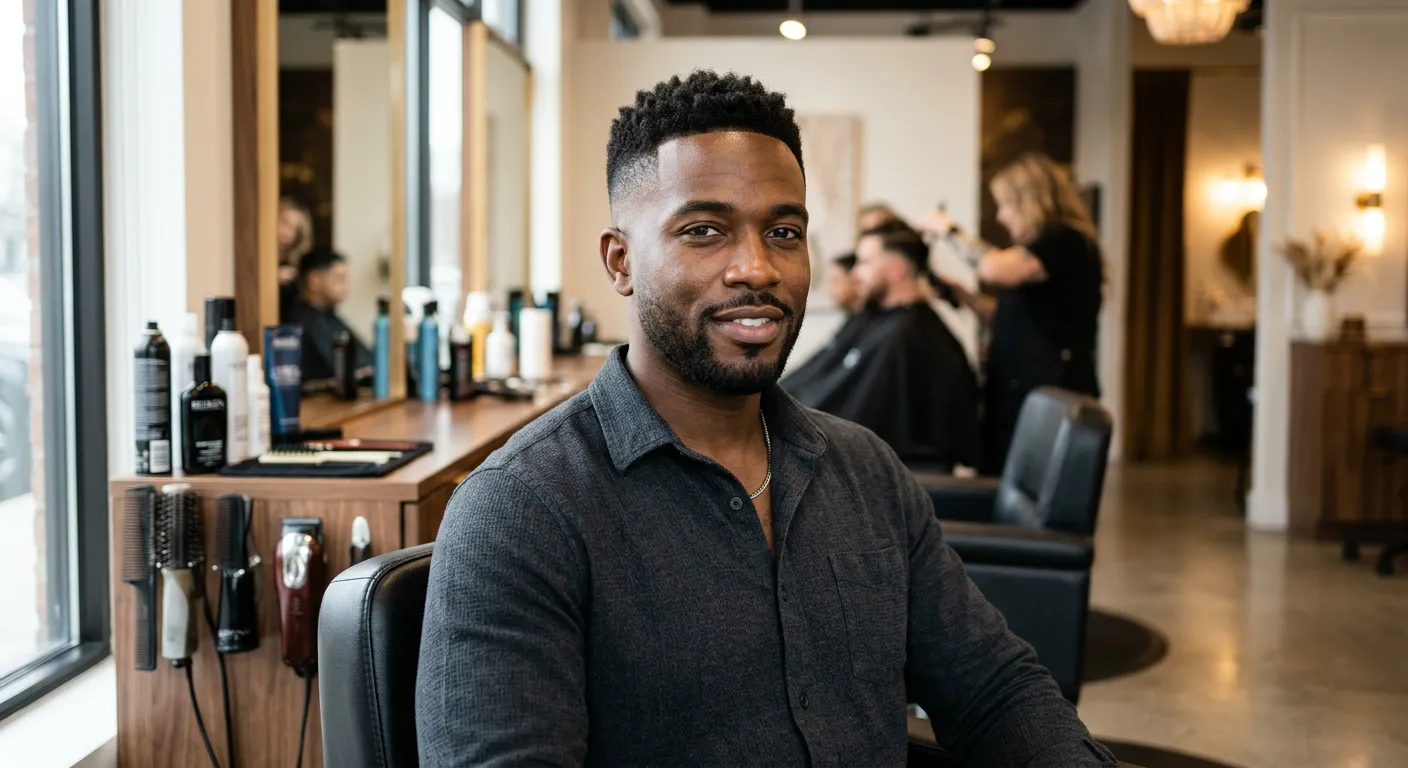 mid fade haircut hairstyle photo