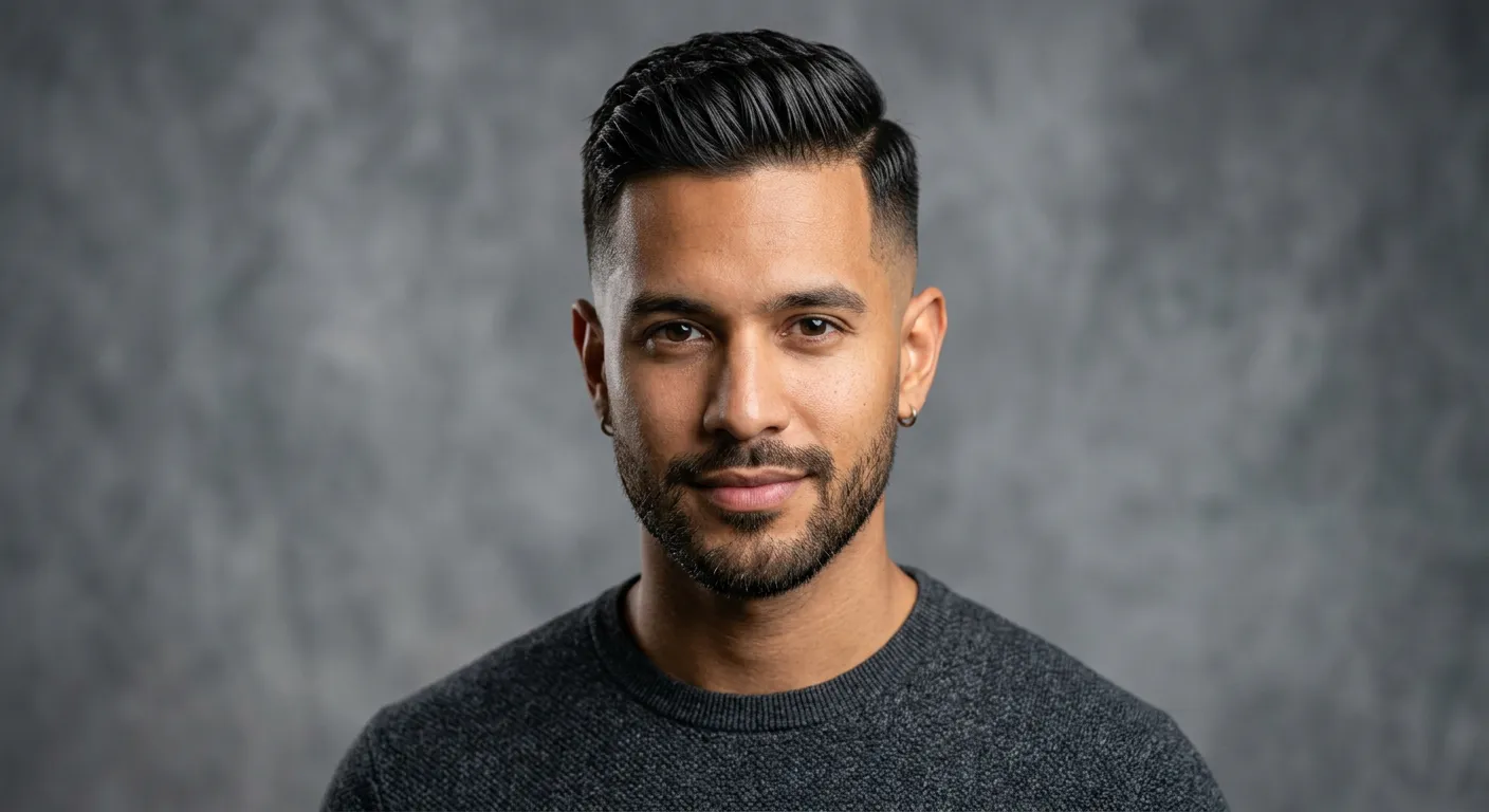 mid fade haircut hairstyle photo