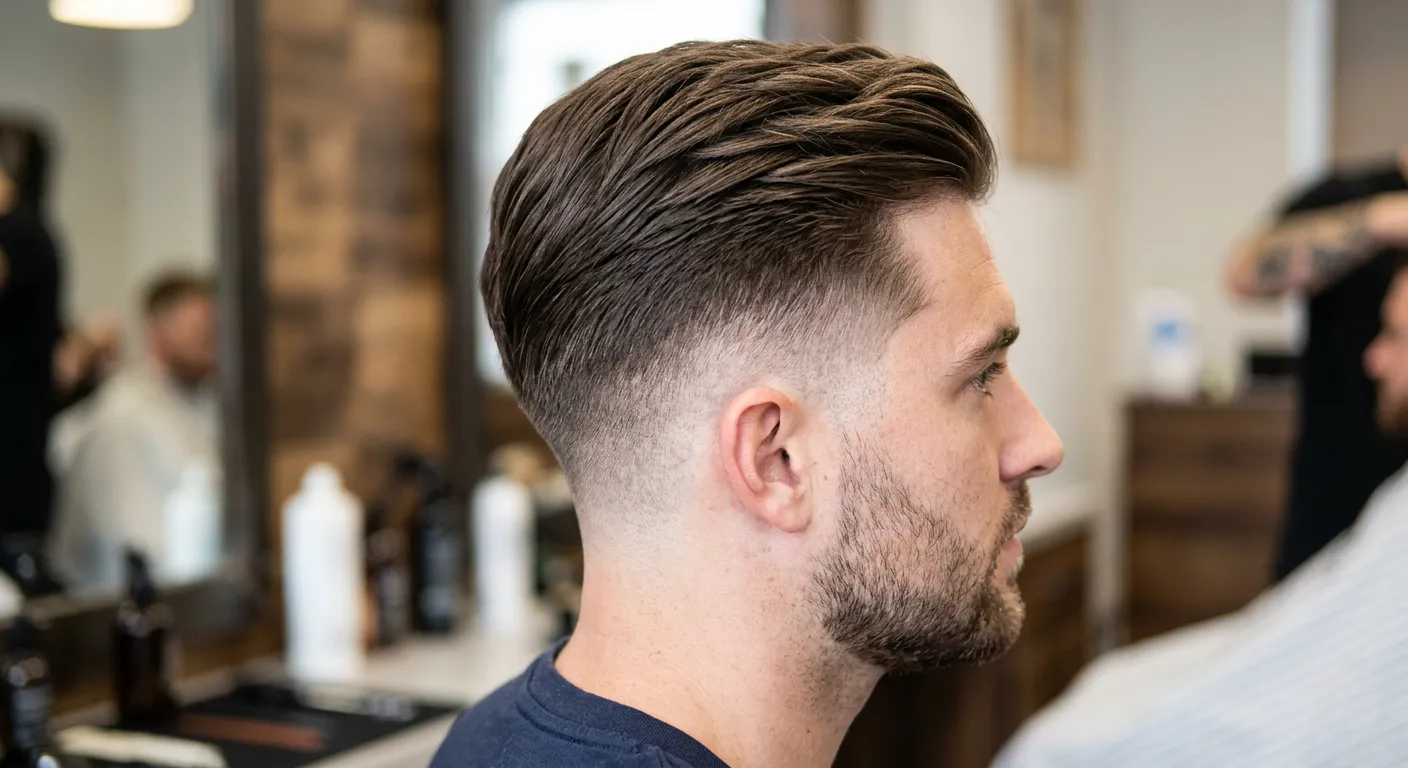mid fade haircut hairstyle photo