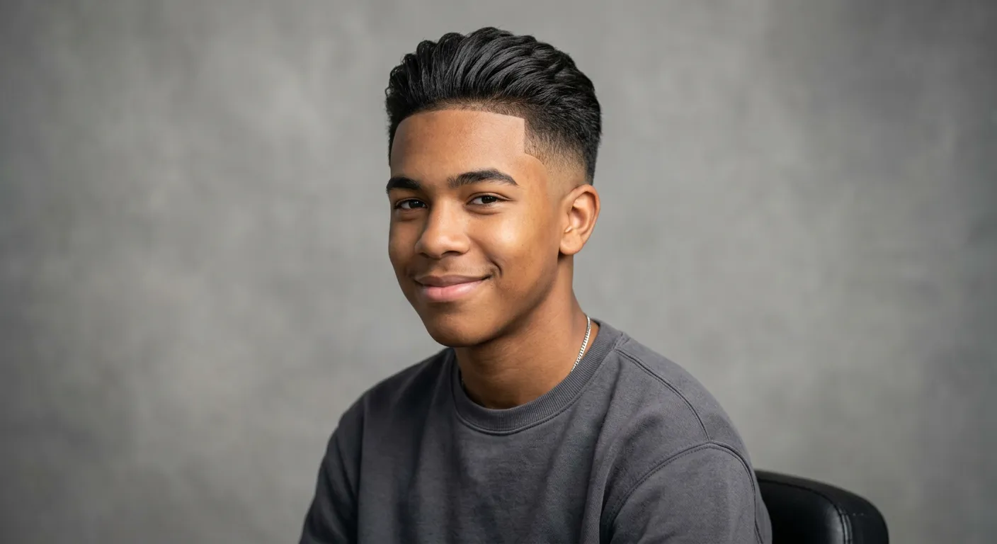 mid fade haircut hairstyle photo