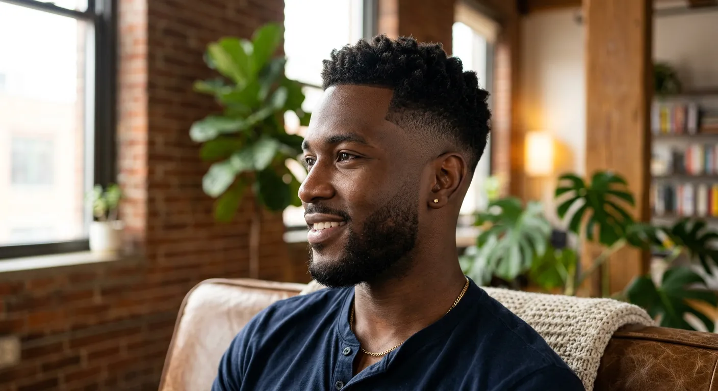 mid taper haircut hairstyle photo