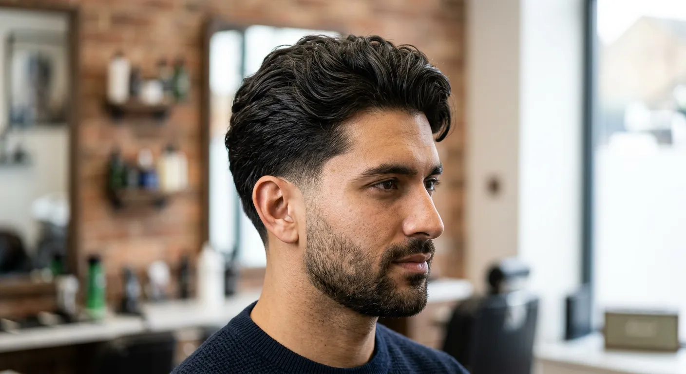 mid taper haircut hairstyle photo