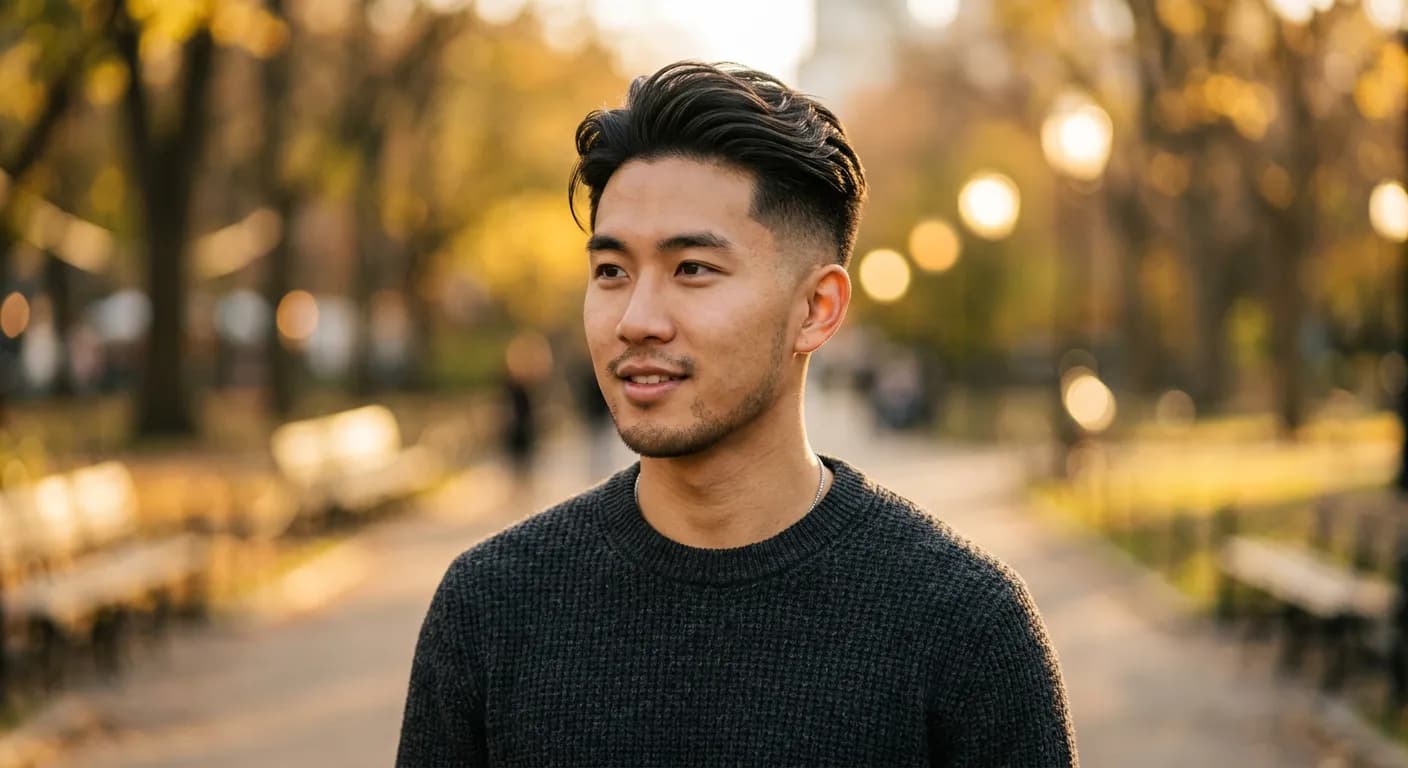 mid taper haircut hairstyle photo