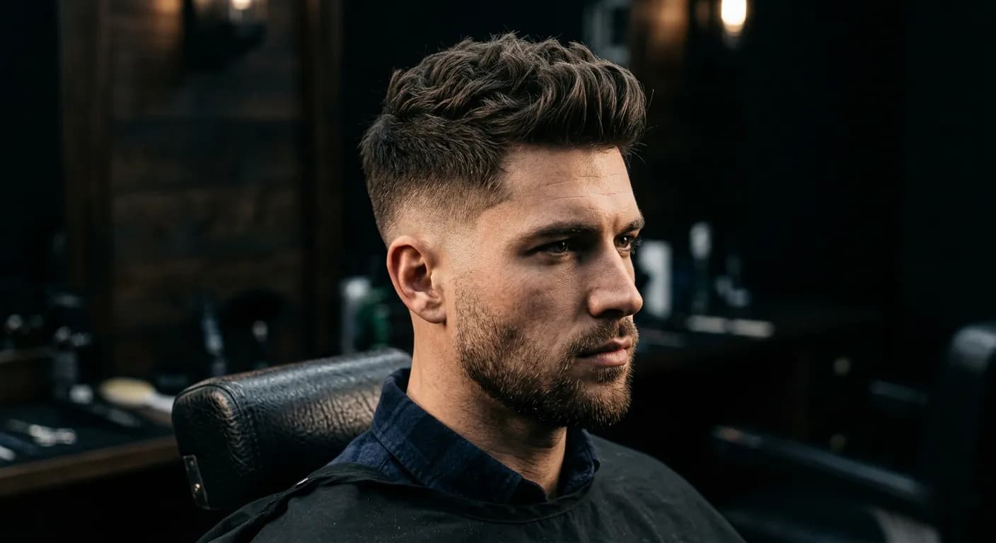 mid taper haircut hairstyle photo