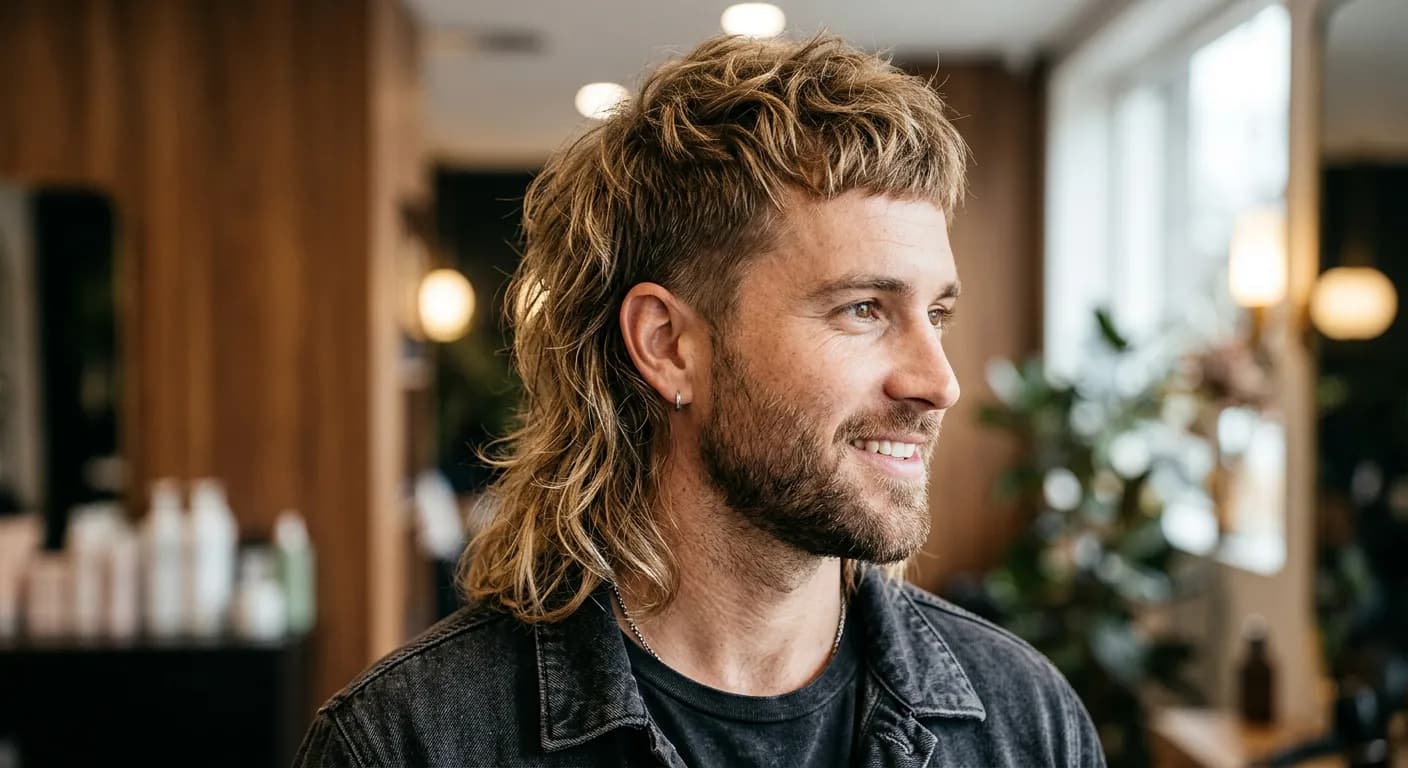 mullet haircut hairstyle photo