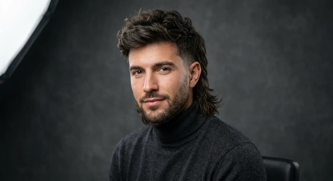 mullet haircut hairstyle photo