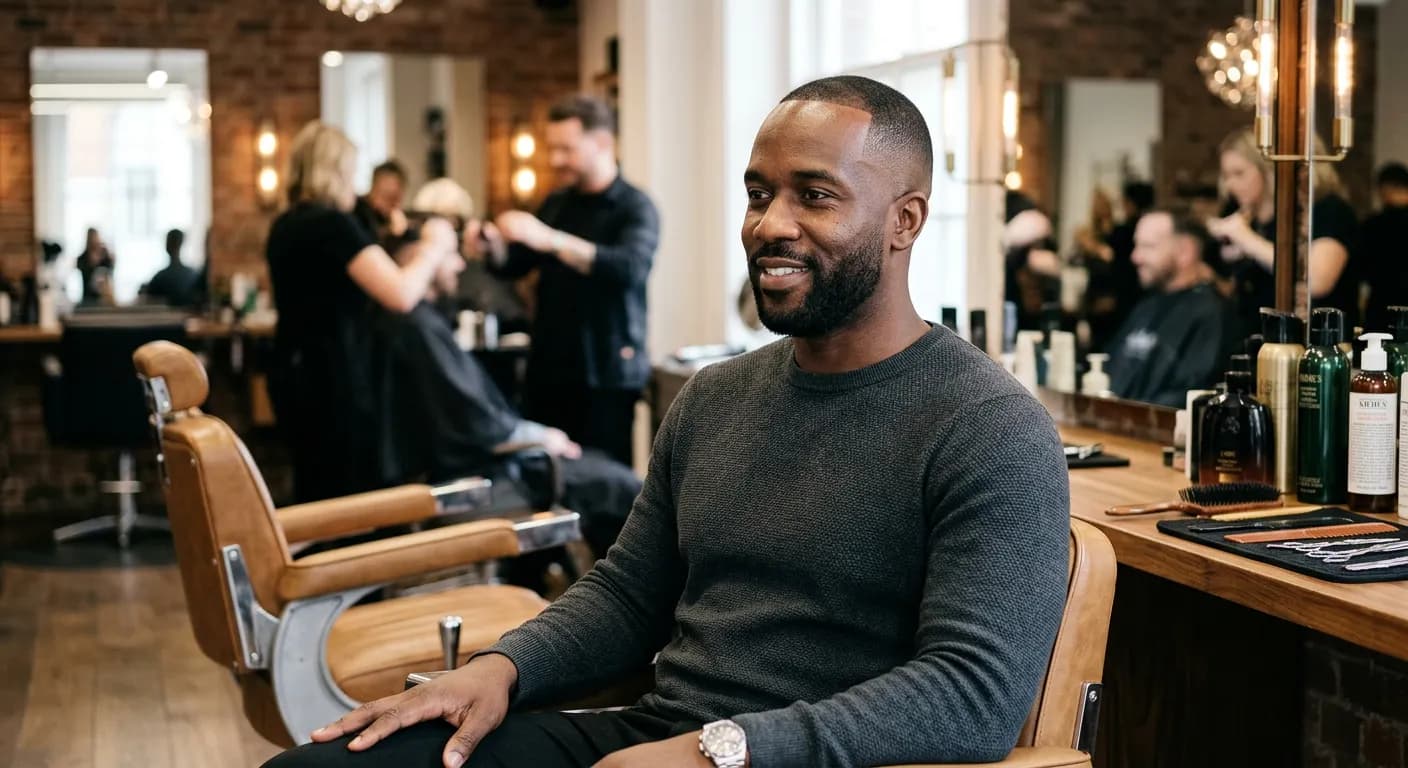 receding hairline haircut hairstyle photo