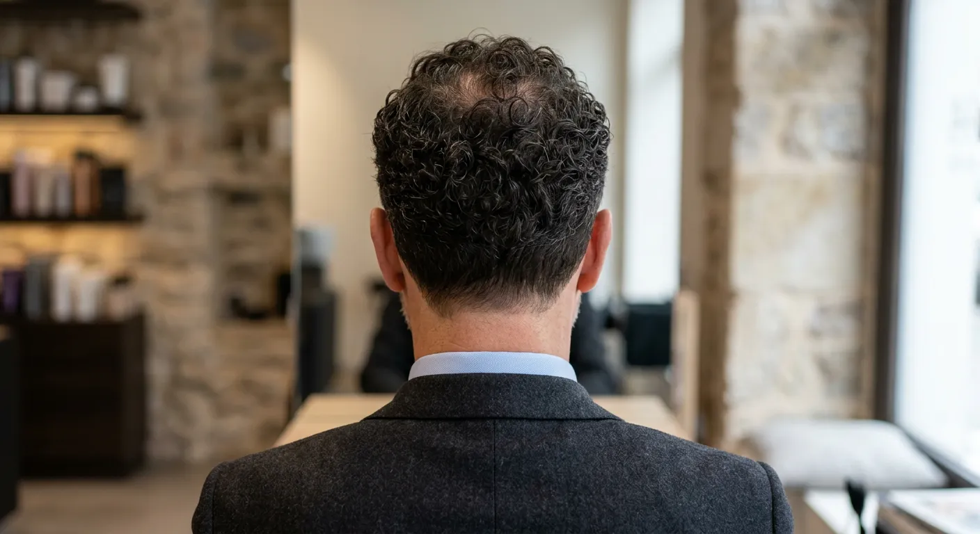 receding hairline haircut hairstyle photo