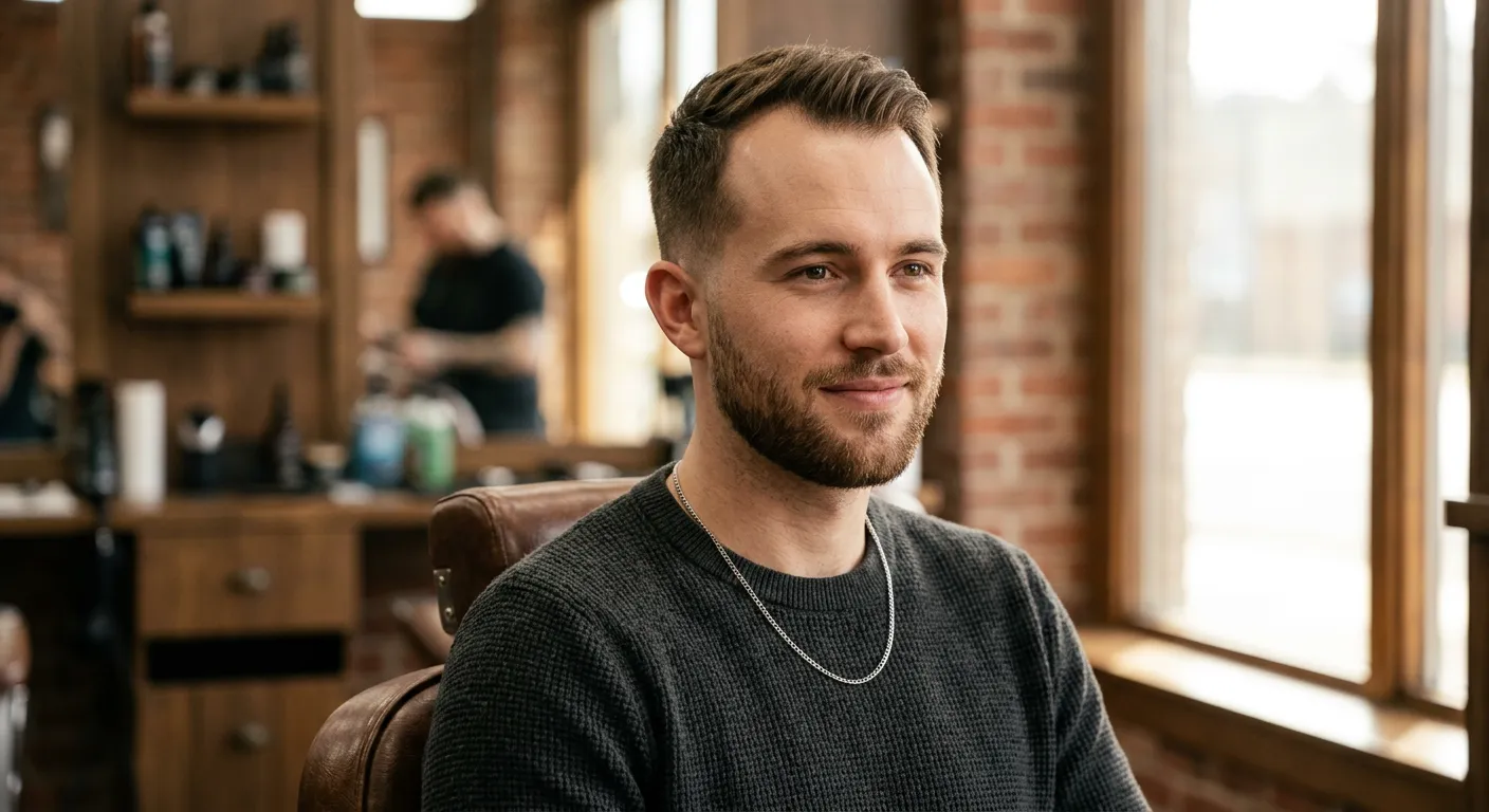 receding hairline haircut hairstyle photo